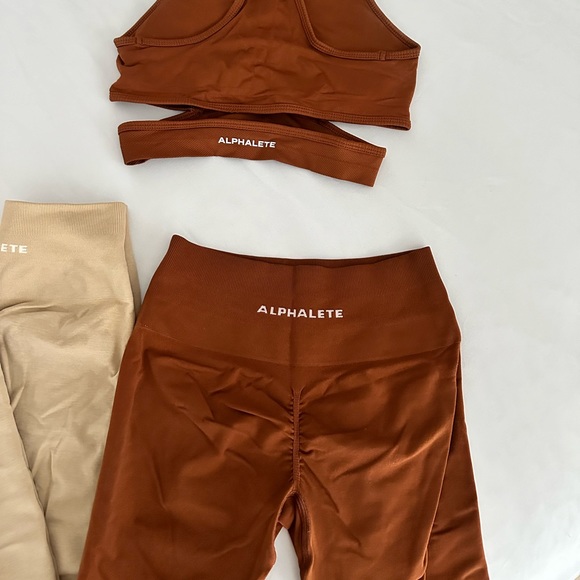 Alphalete Amplify Leggings - Butterscotch Size Small - Picture 7 of 8